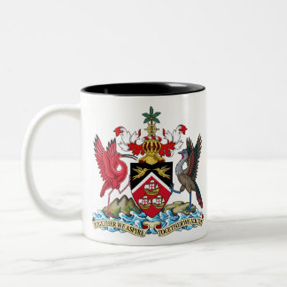 embleem van trinidad en tobago tweekleurige koffiemok