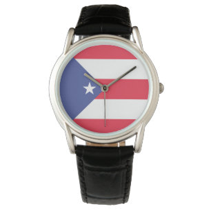 Embleem vlag van Puerto Rico Horloge