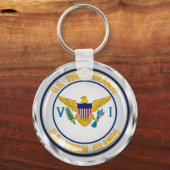 Embleem voor de Amerikaanse Maagdeneilanden Sleutelhanger (Voorkant)