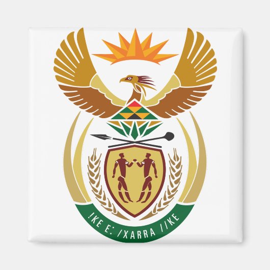 embleem zuid - afrika magneet (Voorkant)