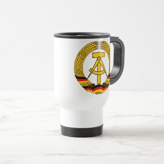 Emblem der DDR - Nationaal Embleem van de DDR Reisbeker (Voorkant rechts)