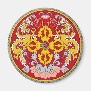 Emblem in Bhutan (རྒྱ ་ op ལ op ཡོ v Magneet