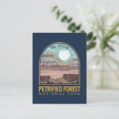 Emblem in het Nationaal Park Petrified Forest Briefkaart (Staand voorkant)