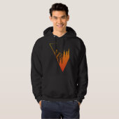 Emblem mountain panorama and forest easy going fa hoodie (Voorkant volledig)