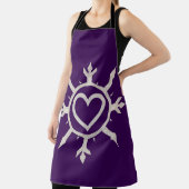 "Emblem of Love" All-Over Print Apron Schort (Insitu)