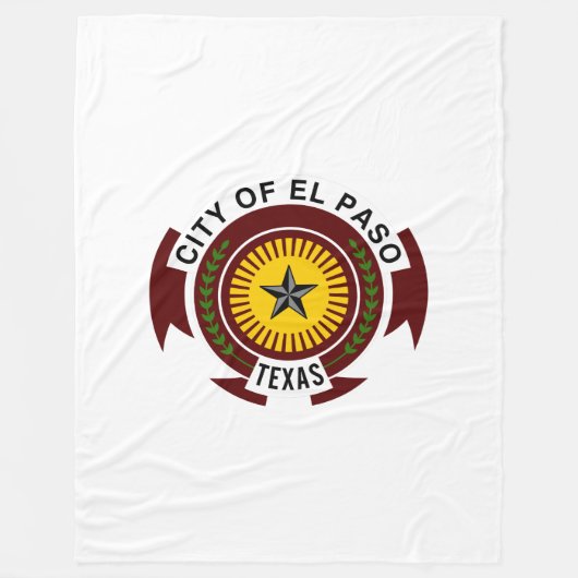 Emblem van El Paso, Texas Fleece Blanket (Voorkant)