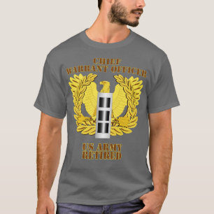 Emblem Warrant Officer CW3 Gepensioneerd T-shirt