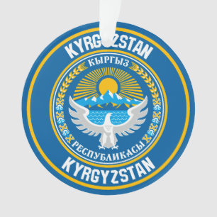 Emblème autour du Kirghizistan