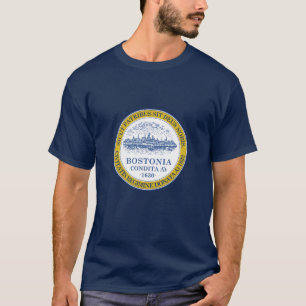 Emblème de Boston, Massachusetts T-Shirt