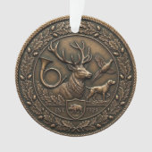 Emblème de chasse en bronze (devant)