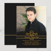 Emblème de diplôme Faire-part photo / Invitation (Devant / Derrière)