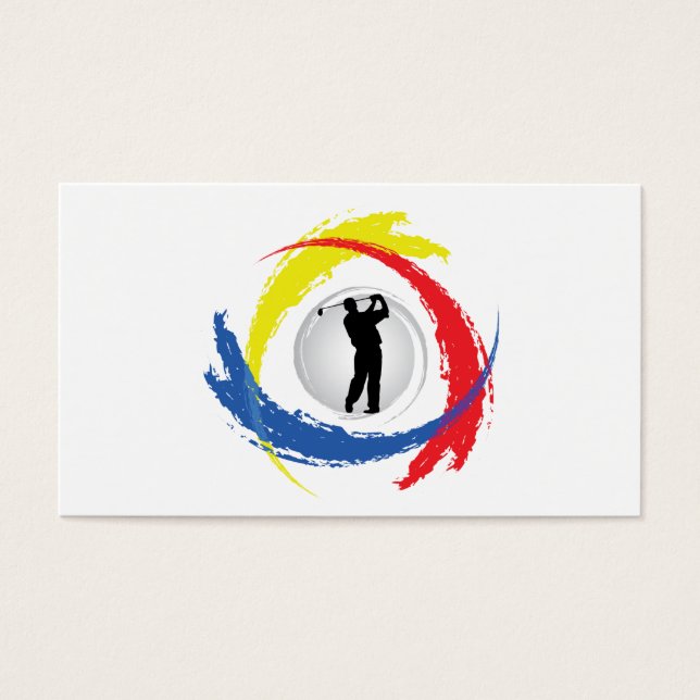 Emblème de golf Tricolor (Devant)