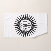 Emblème de la Compagnie de Jésus Monogramme (Serviette à main)