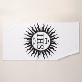Emblème de la Compagnie de Jésus Monogramme (Serviette de bain)