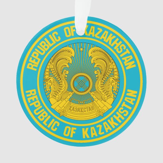 Emblème de la ronde du Kazakhstan (devant)
