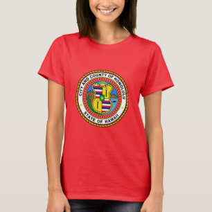 Emblème de la ville d'Honolulu, Hawaii T-Shirt