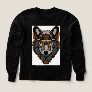 Emblème de loup moderne féroce