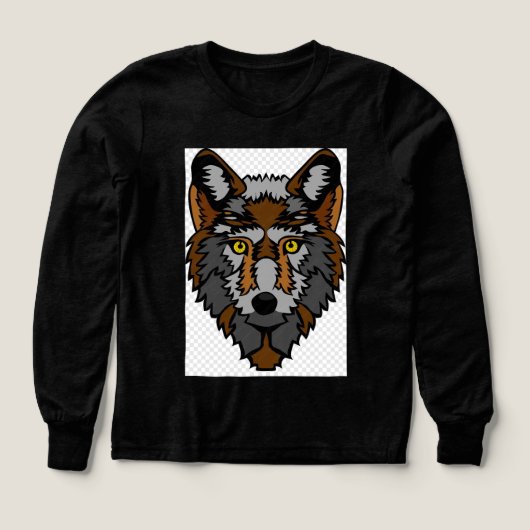 Emblème de loup moderne féroce (Motif recto)