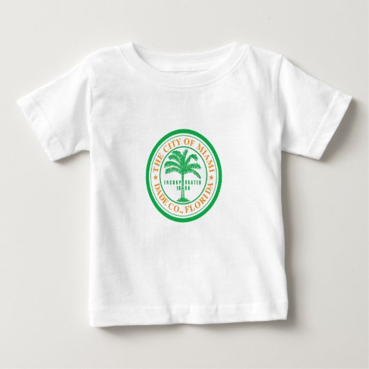 Emblème de Miami, Floride T-shirt bébé (Devant)