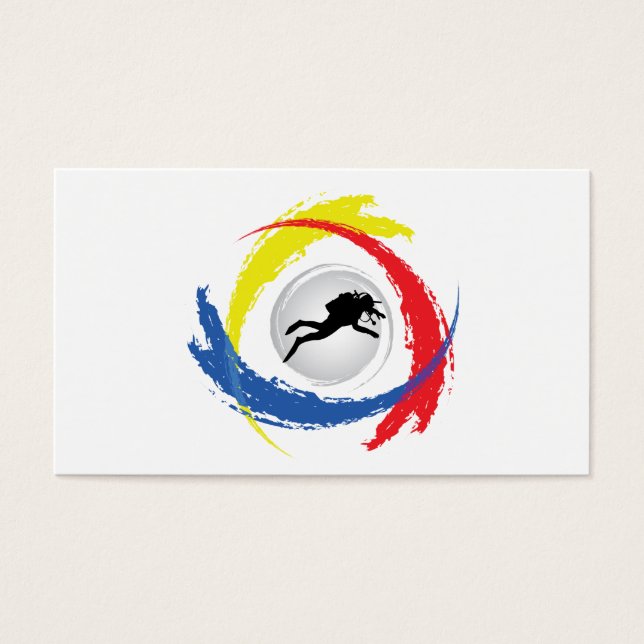 Emblème de plongée sous-marine Tricolor (Devant)