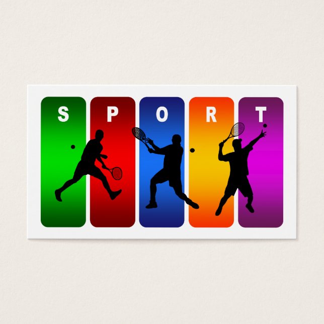 Emblème de tennis multicolore (Homme) (Devant)
