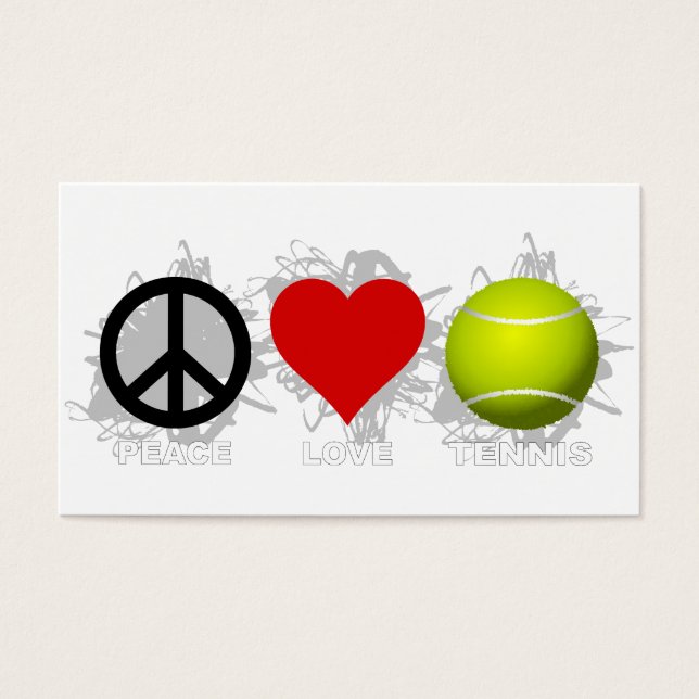 Emblème de tennis Peace Love (Devant)