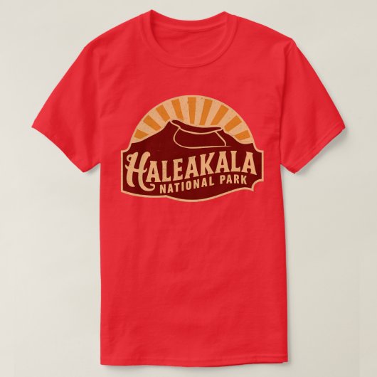 Emblème du parc national Retro Haleakala TShirt (Design devant)