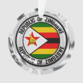 Emblème du Zimbabwe Round (devant)