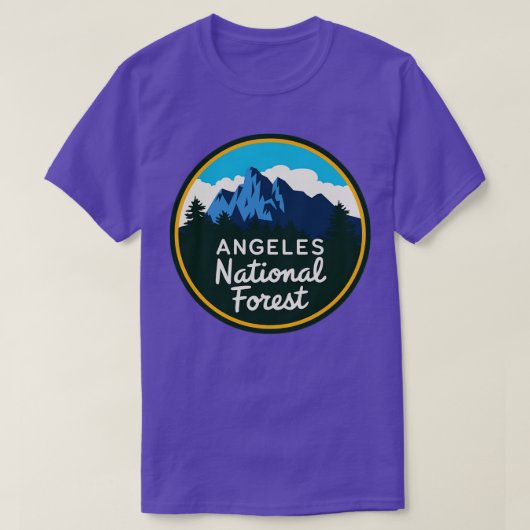 Emblème national de la forêt de Angeles TShirt (Design devant)