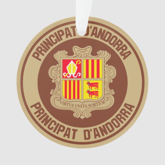 Emblème rond Andorre (devant)