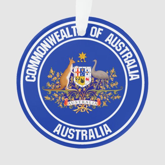 Emblème rond australien (devant)