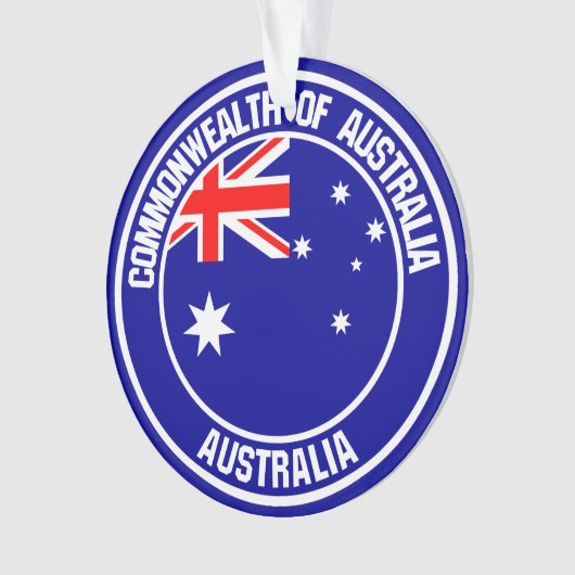 Emblème rond australien (devant)