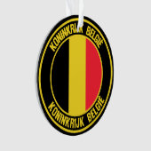 Emblème rond de Belgique (devant)
