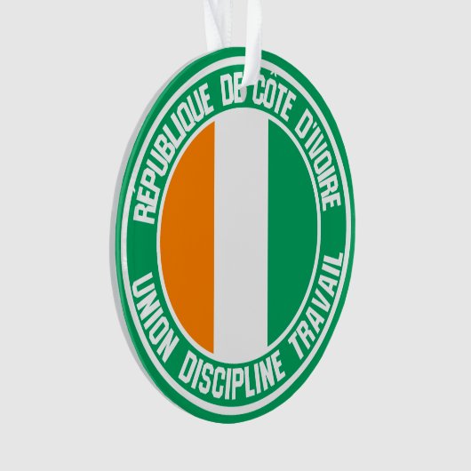 Emblème rond de Côte d'Ivoire (devant)