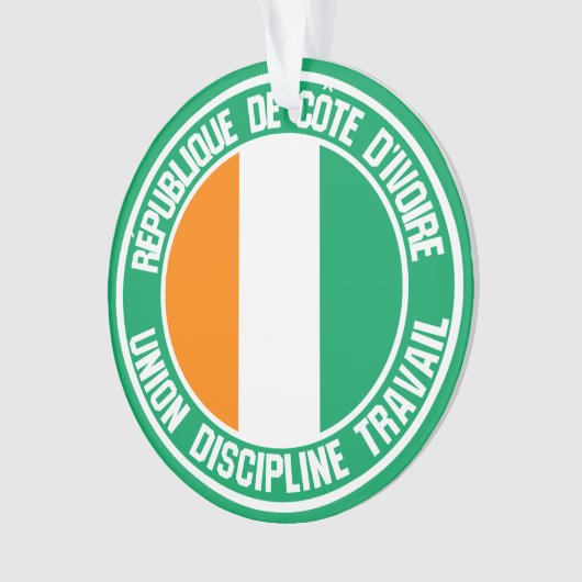Emblème rond de Côte d'Ivoire (devant)