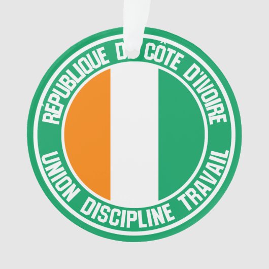 Emblème rond de Côte d'Ivoire (devant)