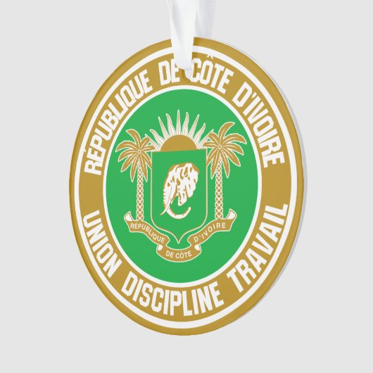 Emblème rond de Côte d'Ivoire (devant)