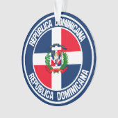 Emblème rond de la République Dominicaine (devant)