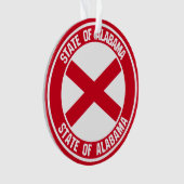 Emblème rond de l'Alabama (devant)