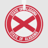 Emblème rond de l'Alabama (dos)