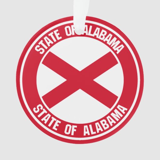 Emblème rond de l'Alabama (devant)