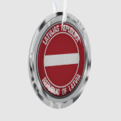 Emblème rond de Lettonie (devant)