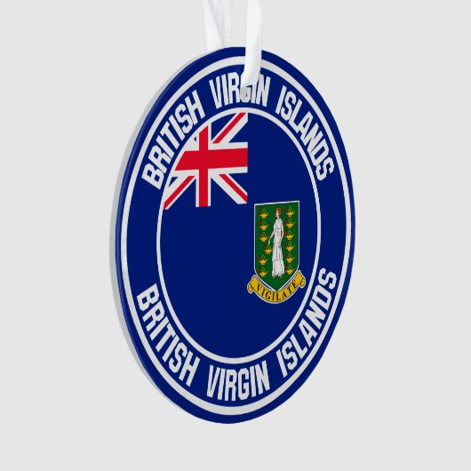 Emblème rond des îles Vierges britanniques (devant)