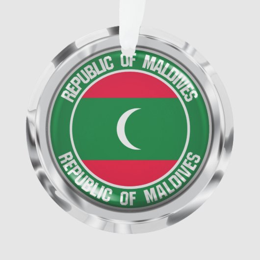 Emblème rond des Maldives (devant)
