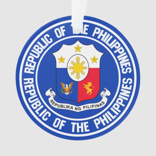 Emblème rond des Philippines (devant)