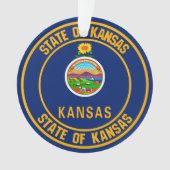 Emblème rond du Kansas (devant)
