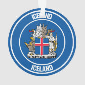 Emblème rond Islande (dos)