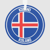 Emblème rond Islande (dos)