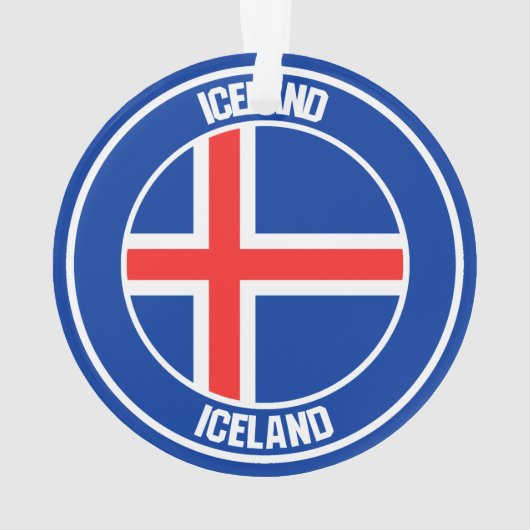 Emblème rond Islande (dos)