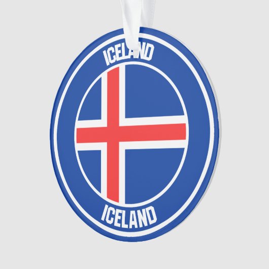 Emblème rond Islande (devant)